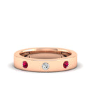 14K Rose Gold - Ruby