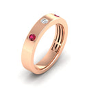 14K Rose Gold - Ruby