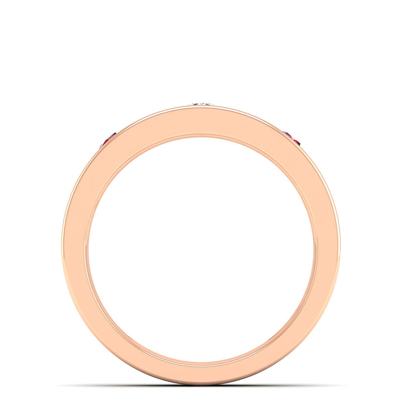 14K Rose Gold - Ruby