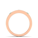 14K Rose Gold - Emerald