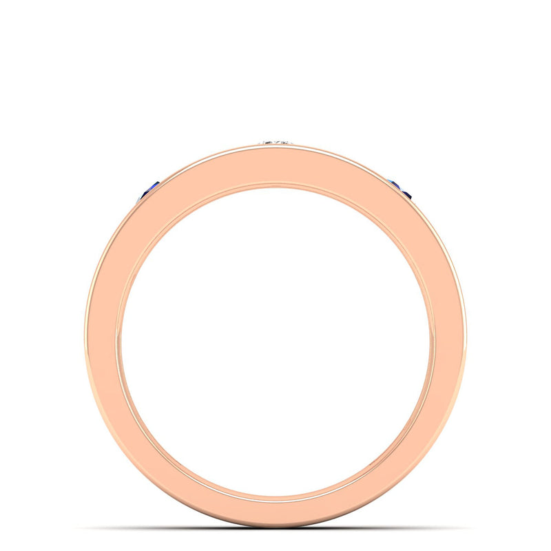 14K Rose Gold - Sapphire