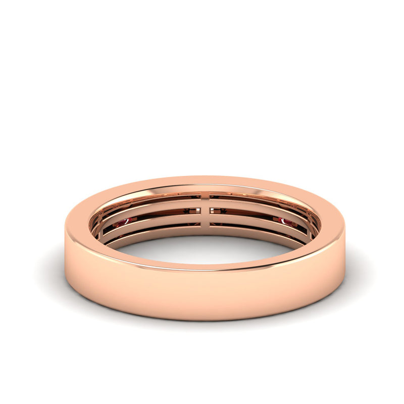 14K Rose Gold - Ruby