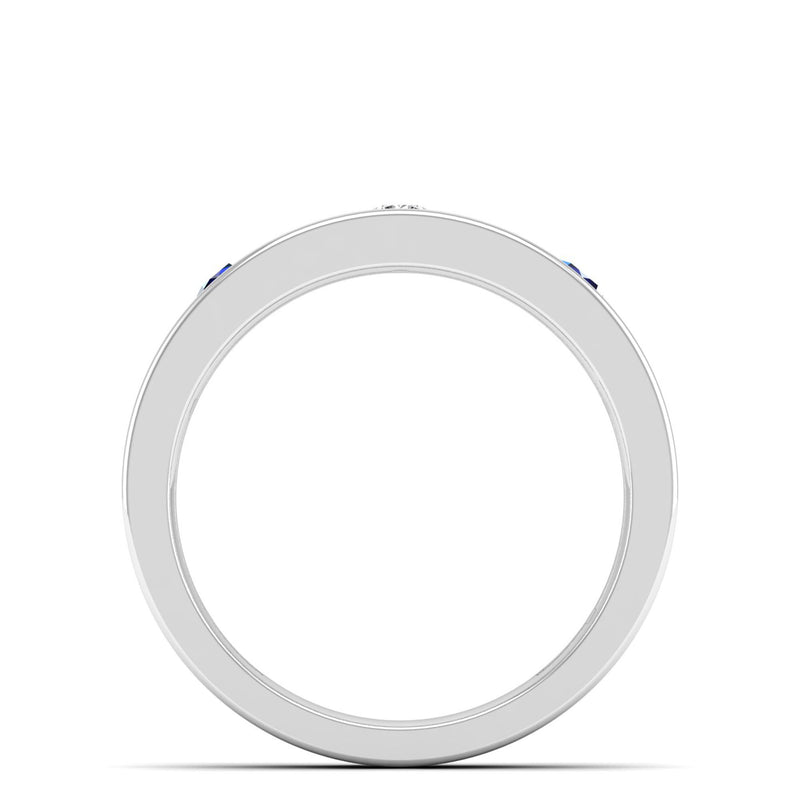 14K White Gold - Sapphire