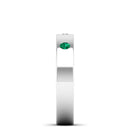 14K White Gold - Emerald