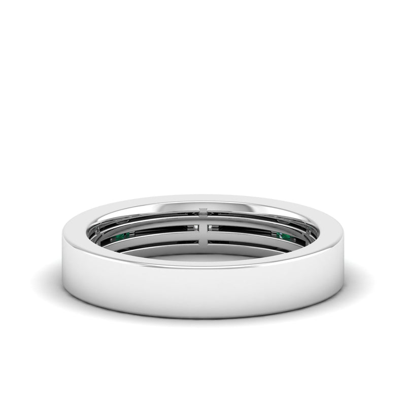 14K White Gold - Emerald