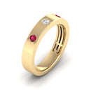 14K Yellow Gold - Ruby