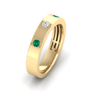 14K Yellow Gold - Emerald