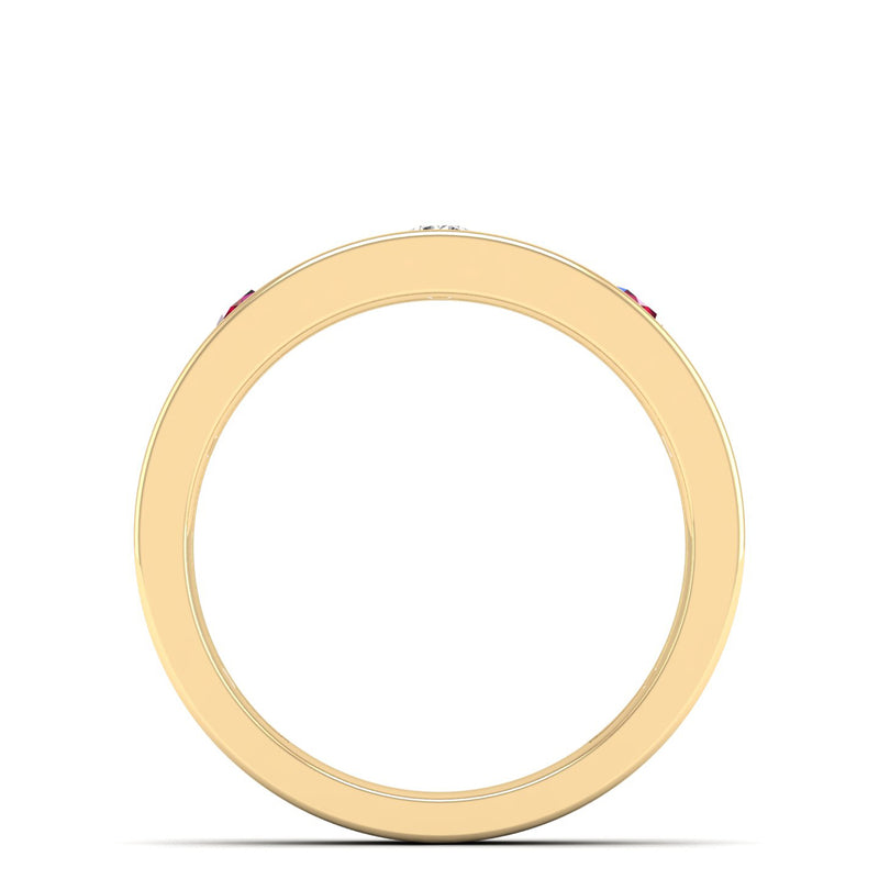 14K Yellow Gold - Ruby