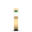 14K Yellow Gold - Emerald