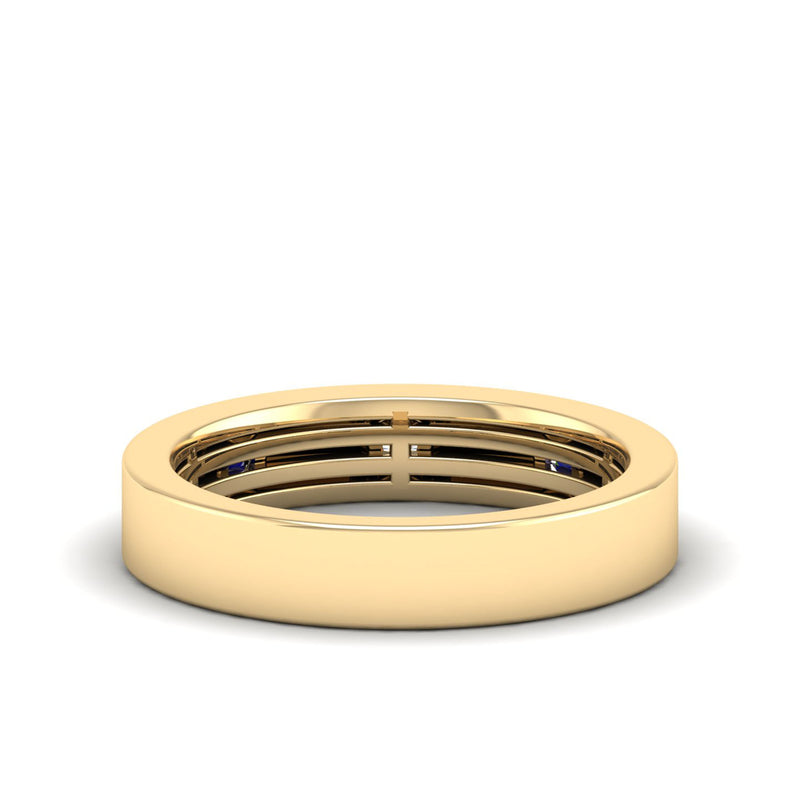 14K Yellow Gold - Sapphire
