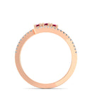 14K Rose Gold - Ruby