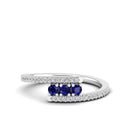 14K White Gold - Sapphire
