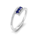 14K White Gold - Sapphire