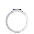 14K White Gold - Sapphire