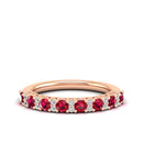 14K Rose Gold - Ruby