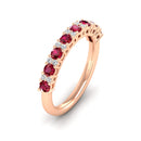 14K Rose Gold - Ruby