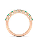 14K Rose Gold - Emerald