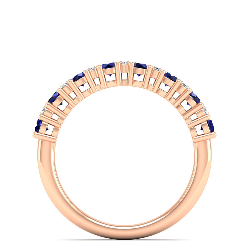 14K Rose Gold - Sapphire