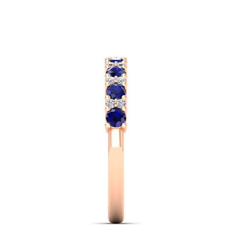 14K Rose Gold - Sapphire