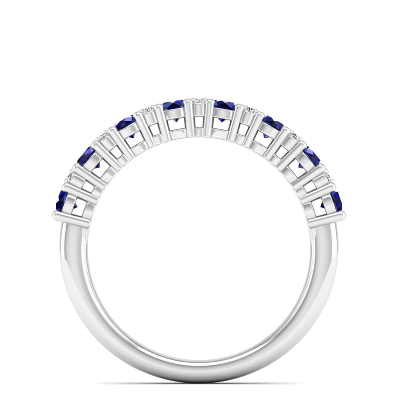 14K White Gold - Sapphire