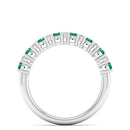 14K White Gold - Emerald