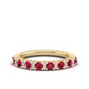 14K Yellow Gold - Ruby