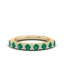 14K Yellow Gold - Emerald