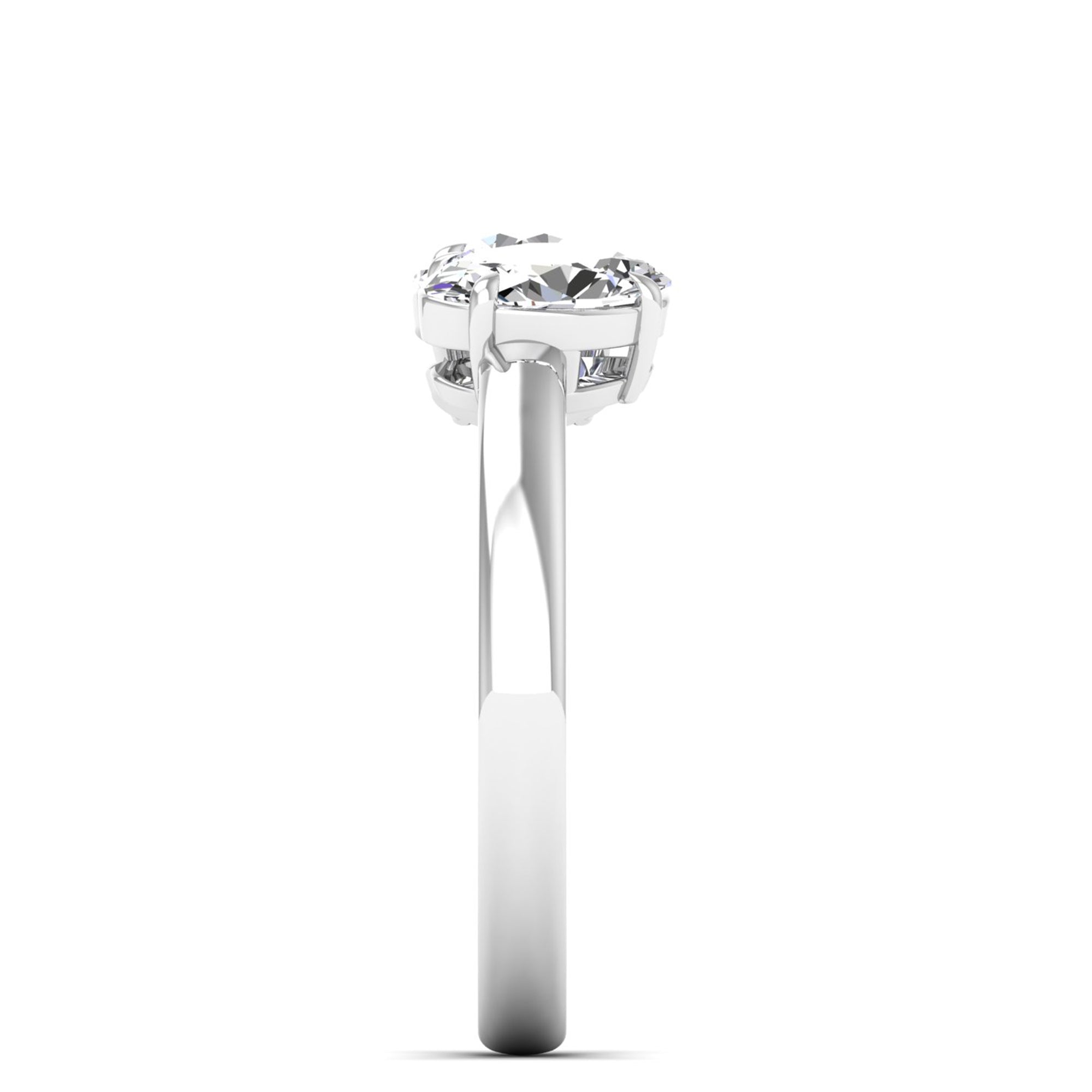 14K White Gold