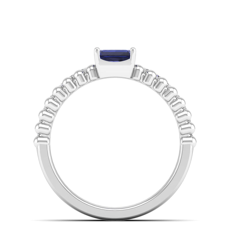 14K White Gold - Tanzanite