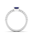 14K White Gold - Sapphire