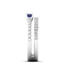 14K White Gold - Sapphire