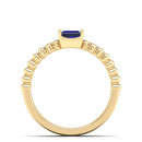 14K Yellow Gold - Sapphire