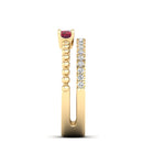 14K Yellow Gold - Ruby