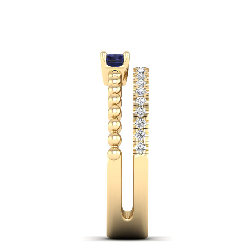 14K Yellow Gold - Tanzanite