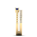14K Yellow Gold - Sapphire