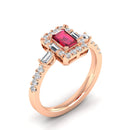 14K Rose Gold - Ruby