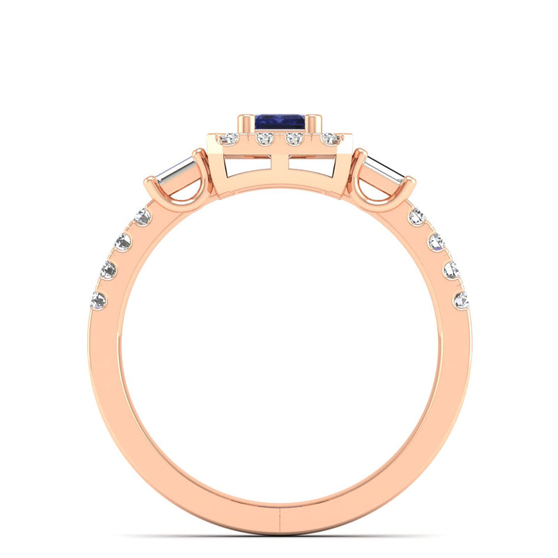 14K Rose Gold - Tanzanite