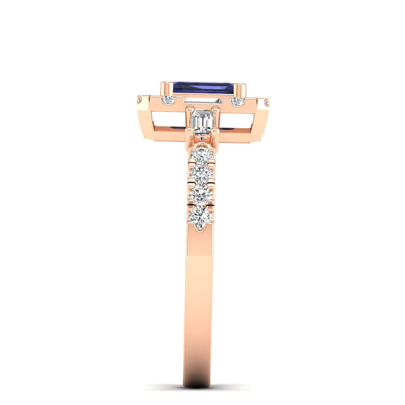 14K Rose Gold - Tanzanite