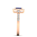 14K Rose Gold - Sapphire