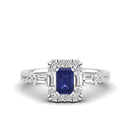 14K White Gold - Tanzanite