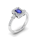 14K White Gold - Sapphire