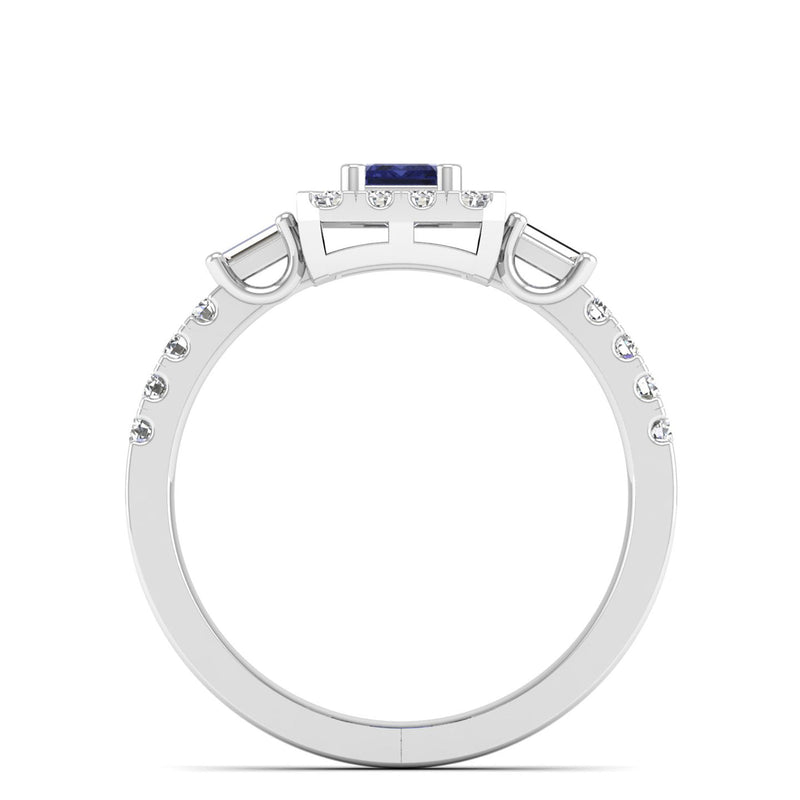 14K White Gold - Tanzanite