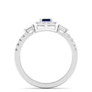 14K White Gold - Sapphire