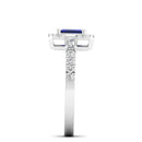 14K White Gold - Sapphire
