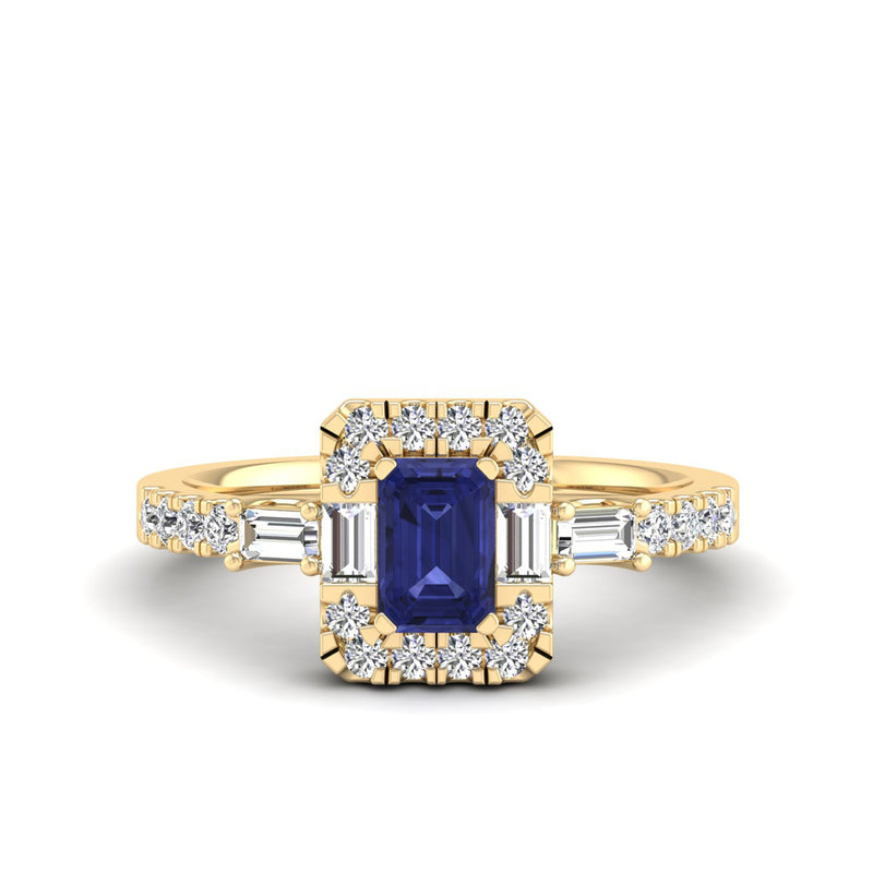 14K Yellow Gold - Tanzanite