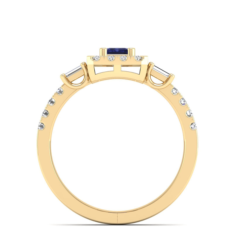 14K Yellow Gold - Tanzanite