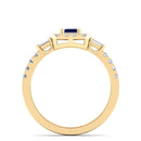 14K Yellow Gold - Sapphire