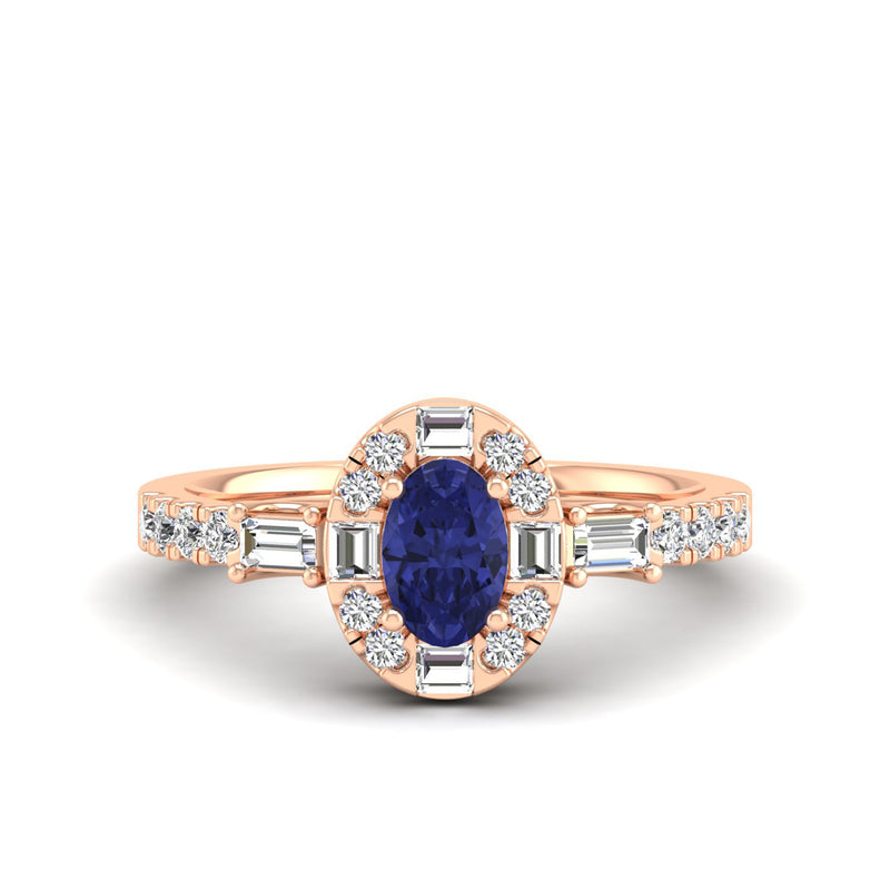 14K Rose Gold - Tanzanite