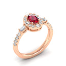 14K Rose Gold - Ruby