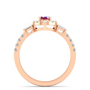 14K Rose Gold - Ruby
